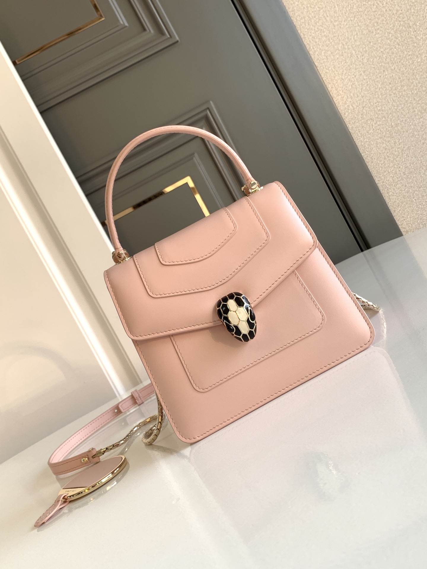 Bvlgari Serpenti Forever Mini Top Handle Pink